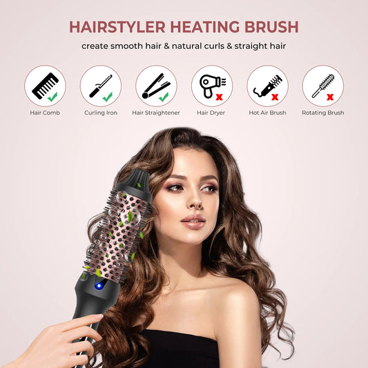 Heated Styling Brush 3-in-1