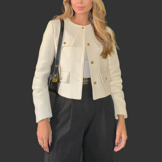 Cropped Jacket Woman Long Sleeve